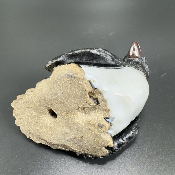 Vintage Hand Made Stoneware Pottery Penguin Figurine Decor Hand Crafted Figure - Picture 4 of 10